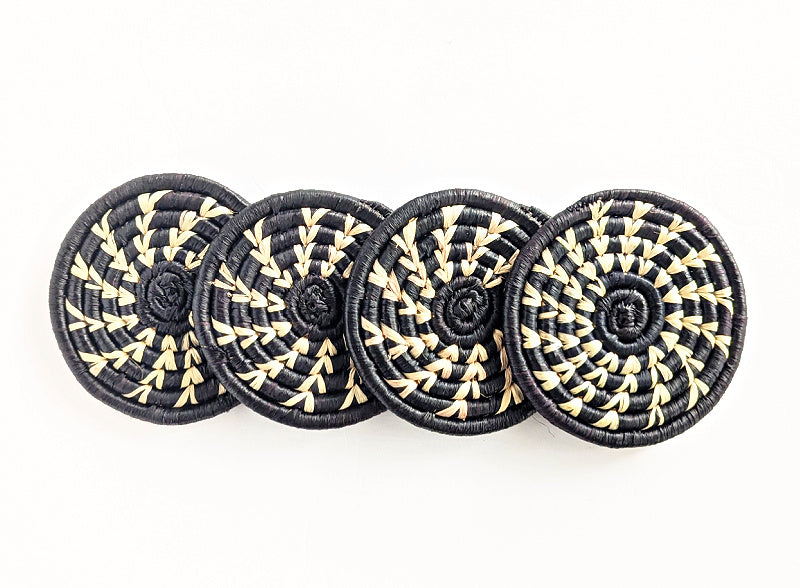Handmade Woven Drink Coasters Set of 4 {Multiple Colors}